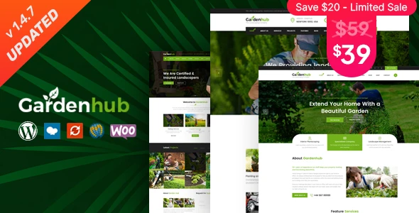Garden HUB – Lawn &amp; Landscaping WordPress Theme
