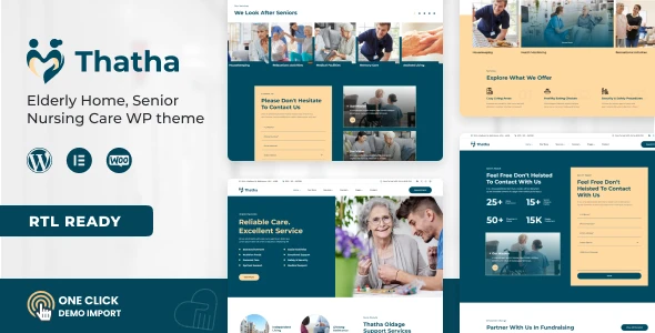 Thatha – Elderly Home &amp; Senior Nursing Care WordPress Theme