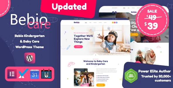 Bebio – Kindergarten &amp; Baby Care WordPress Theme