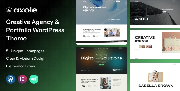 Axole – Creative Agency &amp; Portfolio WordPress Theme