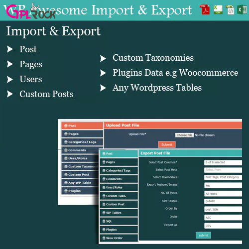 WordPress Awesome Import &amp; Export Plugin