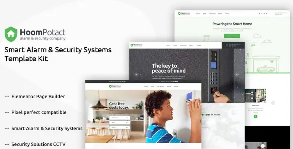 HoomPotact – Smart Alarm &amp; Security Systems Template Kit