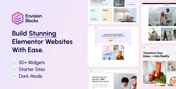 Envision Blocks – Elementor Addons &amp; Widgets