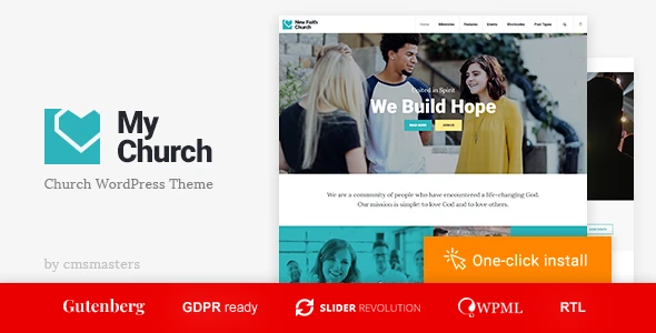 My Church – Religion WordPress Theme with Events, Donations &amp; Sermons