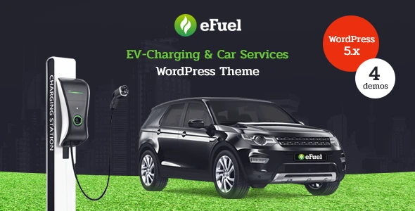 Efuel – Electric Car Rental &amp; EV Charging WordPress Theme
