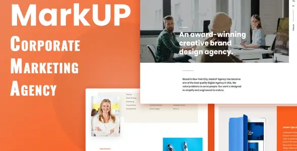 MarkUP – Corporate &amp; Marketing Agency Elementor Template Kit