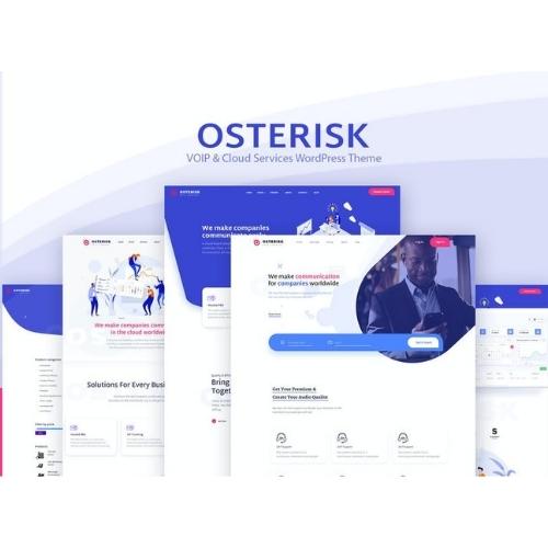 Osterisk: VOIP &amp; Cloud Services WordPress Theme