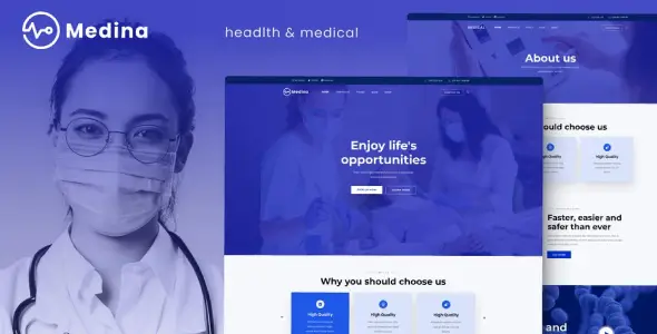 Medina – Medical &amp; Health Elementor Template Kit