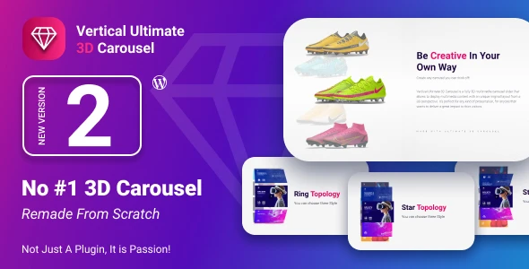 Vertical Ultimate 3D Carousel WordPress &amp; WooCommerce Plugin