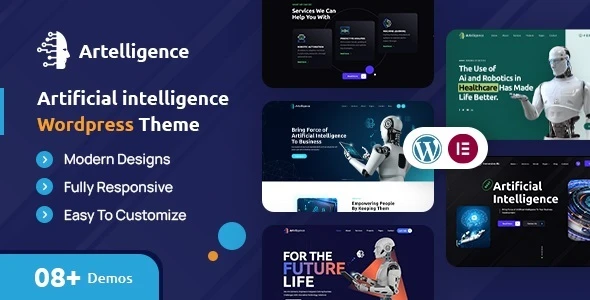 Artelligence | AI &amp; Robotics WordPress Theme