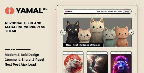 Yamal – Blog &amp; Magazine WordPress Theme