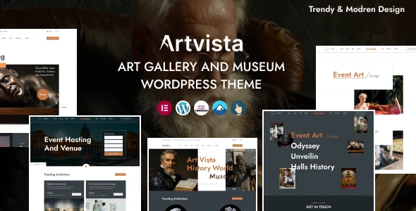 Artvista – Art Gallery &amp; Museum WordPress Theme