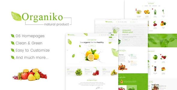 Organiko – Farm &amp; Food Business WordPress Theme