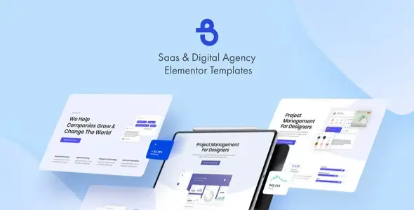 Burto – Saas &amp; Digital Agency Elementor Template Kit