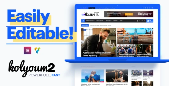 Kolyoum – Creative Blog &amp; News WordPress Theme