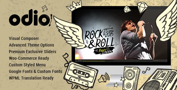 Odio – Music WordPress Theme for Bands, Clubs, and Musicians