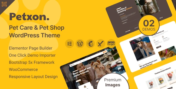 Petxon – Pet Care &amp; Pet Shop WordPress Theme