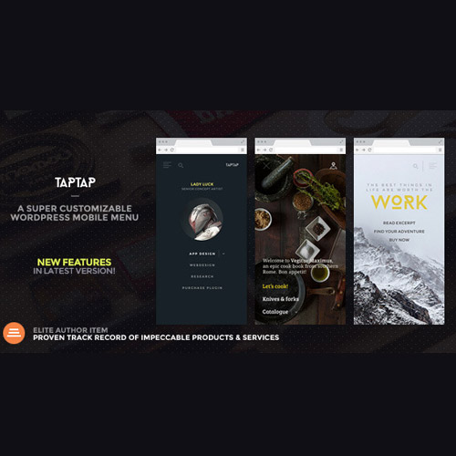 TapTap: A Highly Customizable WordPress Mobile Menu