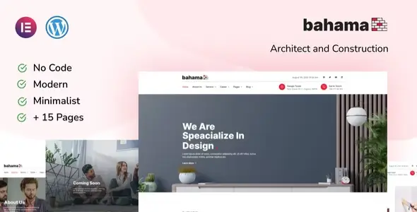 Bahama Contractor &amp; Architect Elementor Template Kit