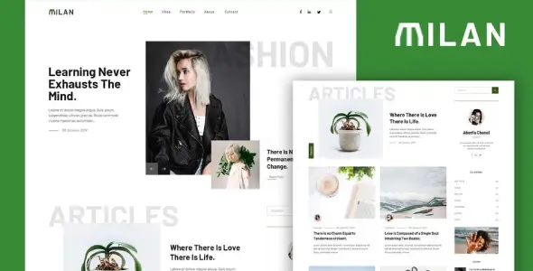 Milan – Blog &amp; Magazine Elementor Template Kit