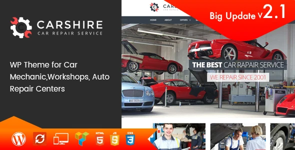 Car Shire || Auto Mechanic &amp; Repair WordPress Theme