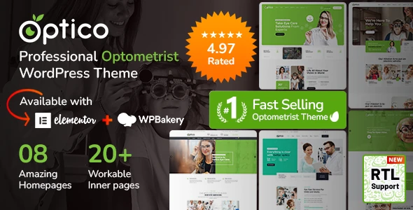 Optico | Optometrist &amp; Eye Care WordPress Theme