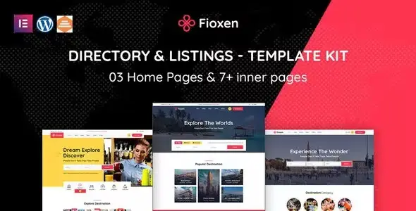 Fioxen – Travel Directory &amp; Listings Elementor Template Kit