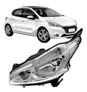Farol Peugeot 208 2012 2013 2014 2015 2016 Com Led E Drl